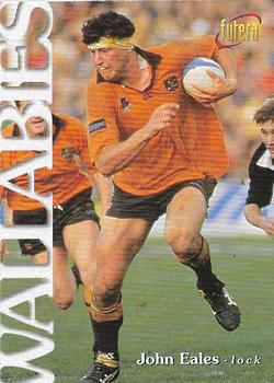 1996 Futera Rugby Union #8 John Eales Front